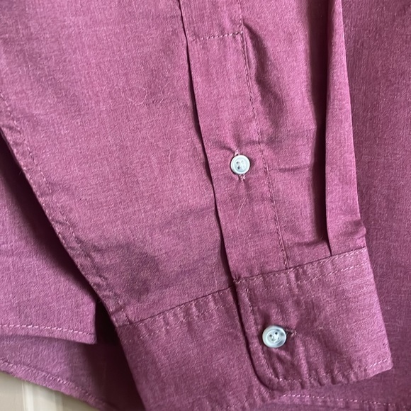 Old Navy maroon button down - Picture 3 of 4